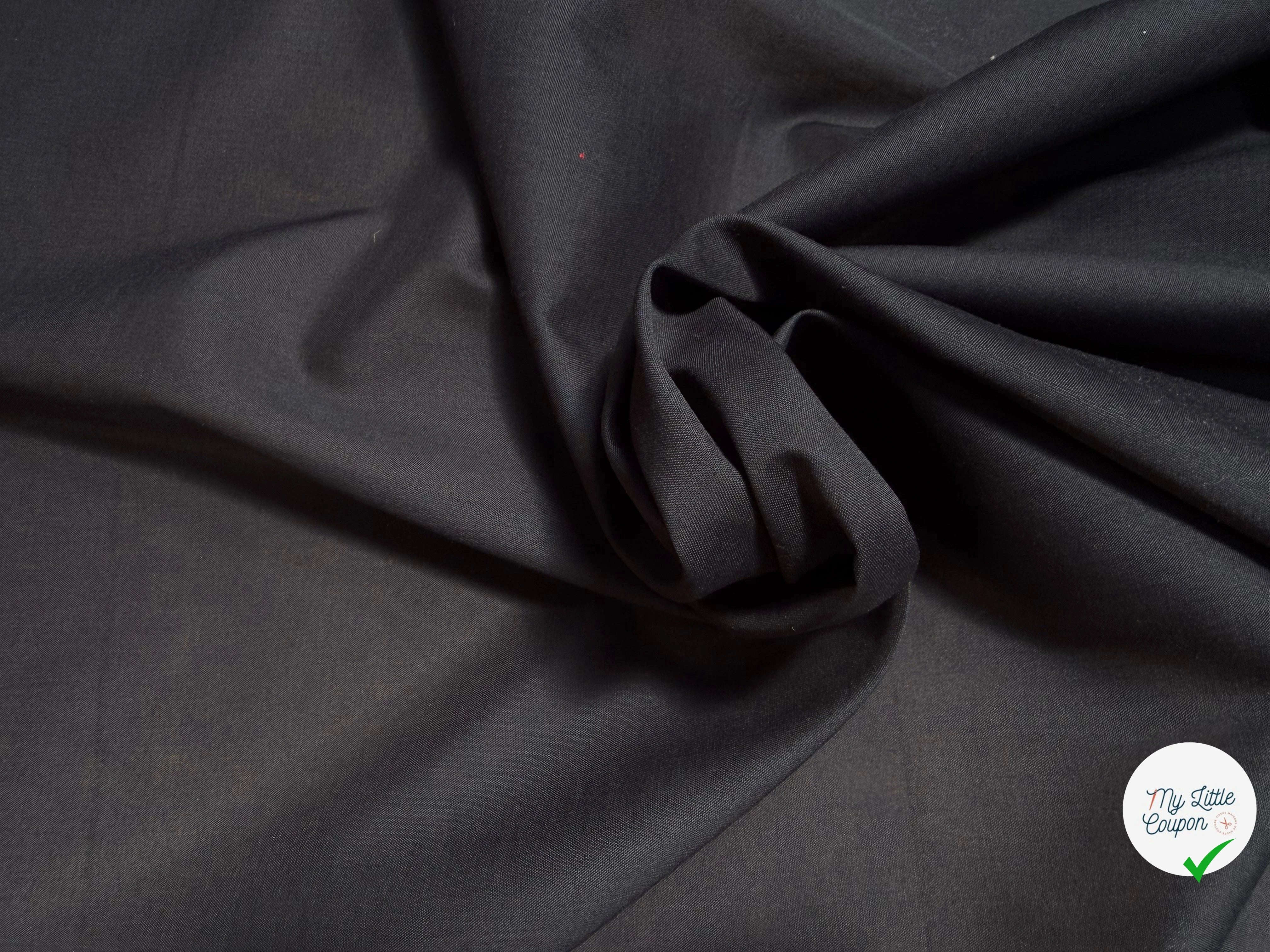PERCALE DE COTON NOIR - My Little Coupon