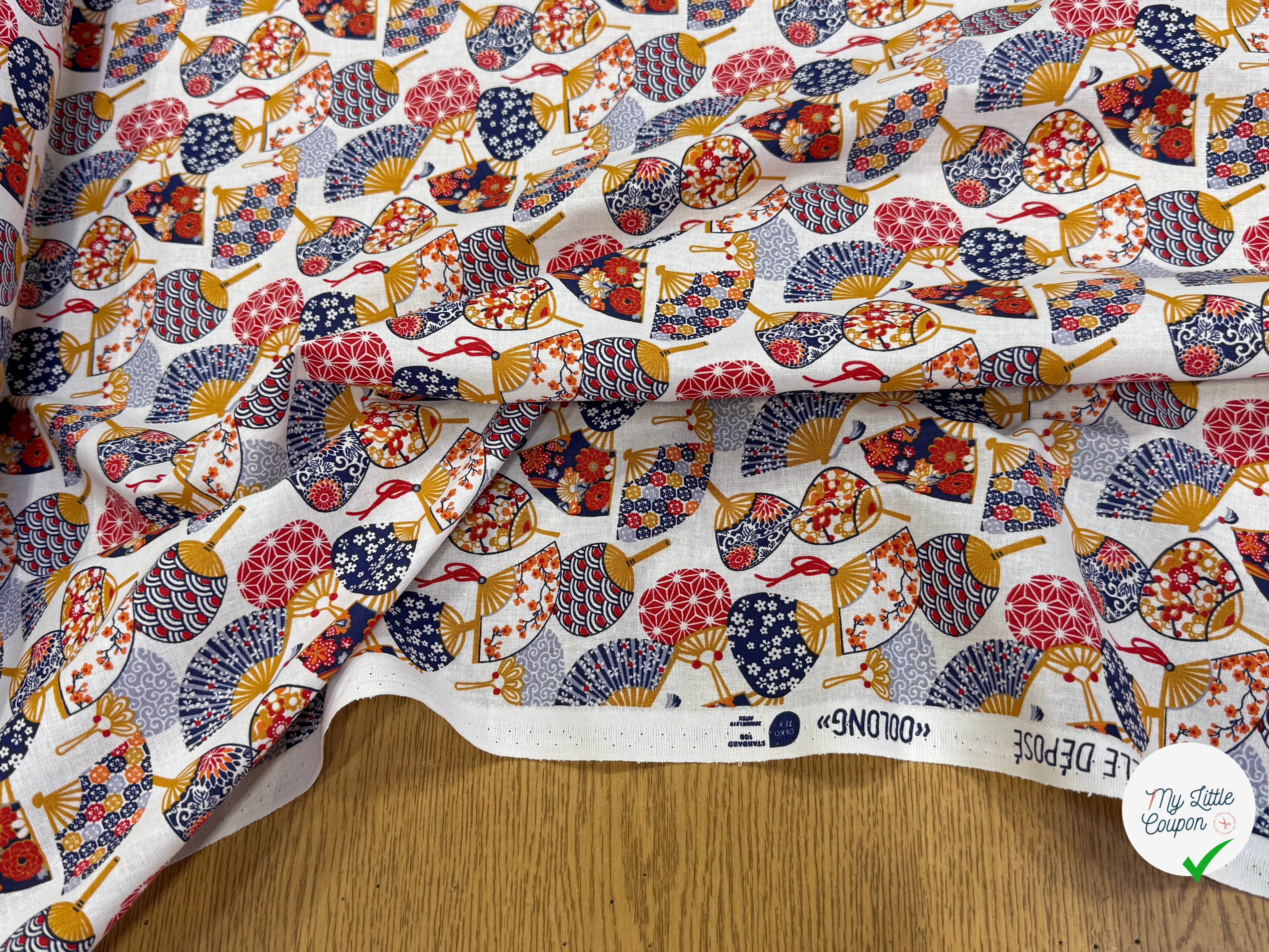 PERCALE DE COTON OOLONG BLANC 150 CM - My Little Coupon