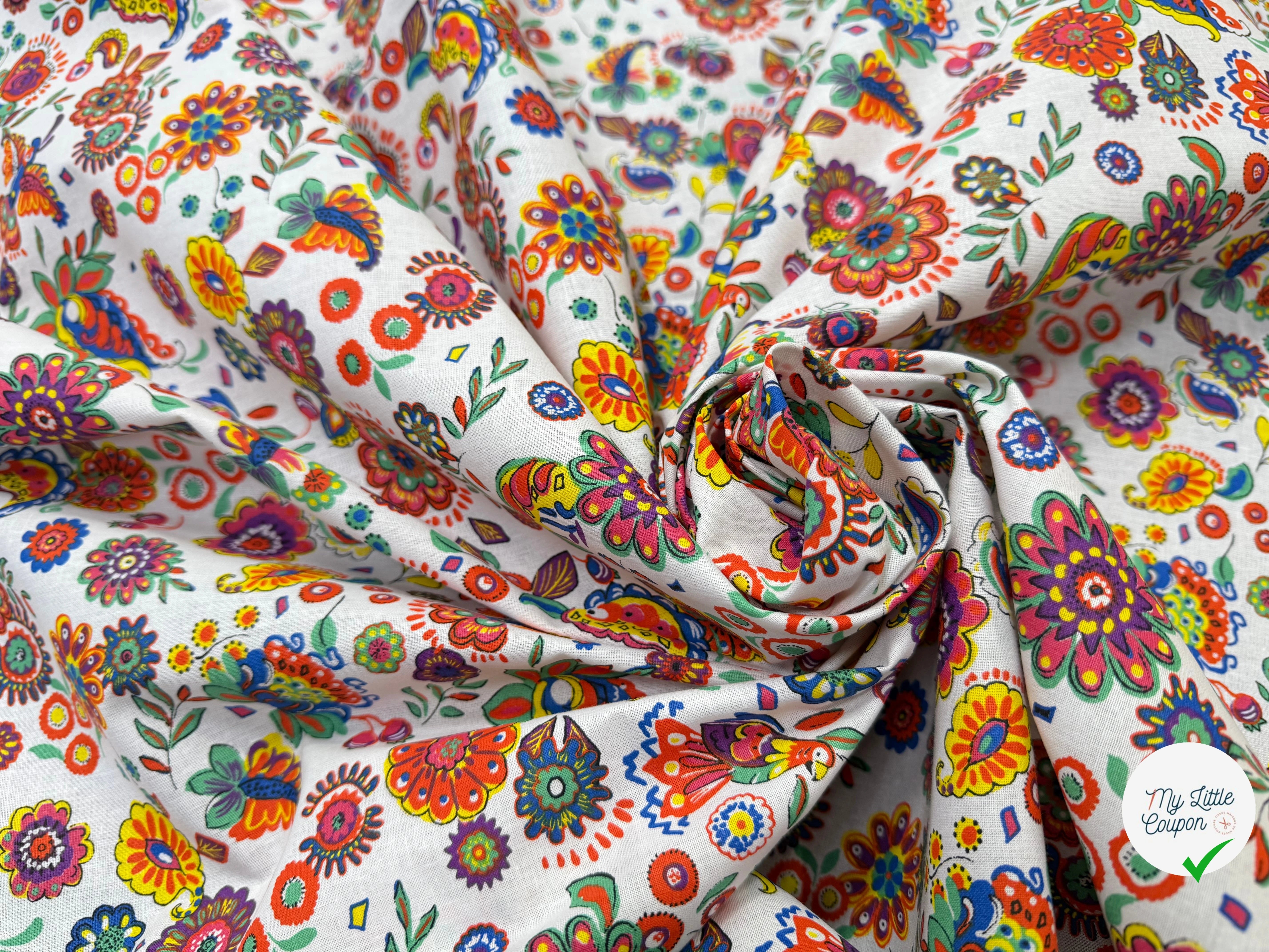 PERCALE DE COTON PAREO BLANC 150 CM - My Little Coupon