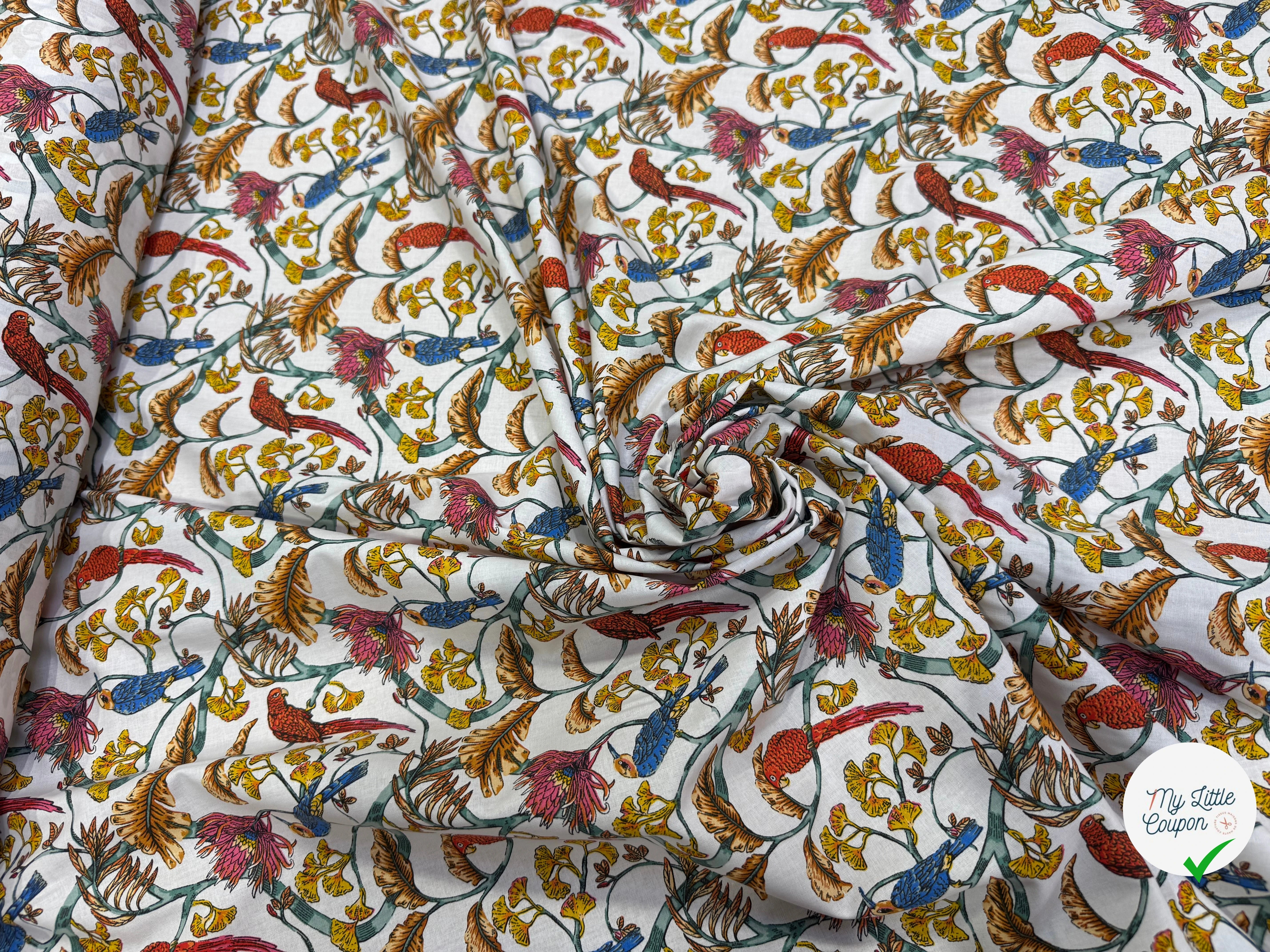 PERCALE DE COTON PLENITUDE BLANC 150 CM - My Little Coupon