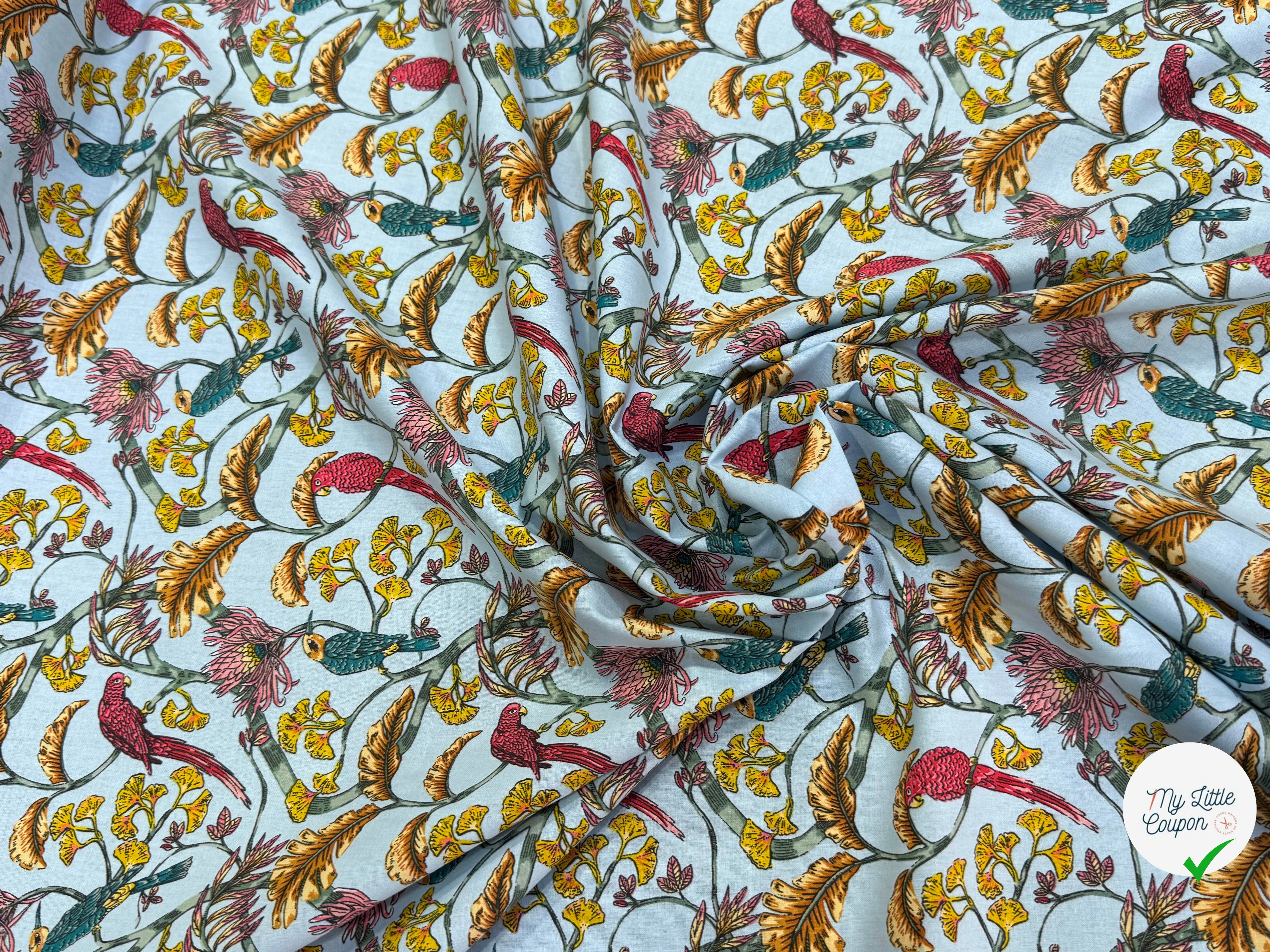 PERCALE DE COTON PLENITUDE CIEL 150 CM - My Little Coupon