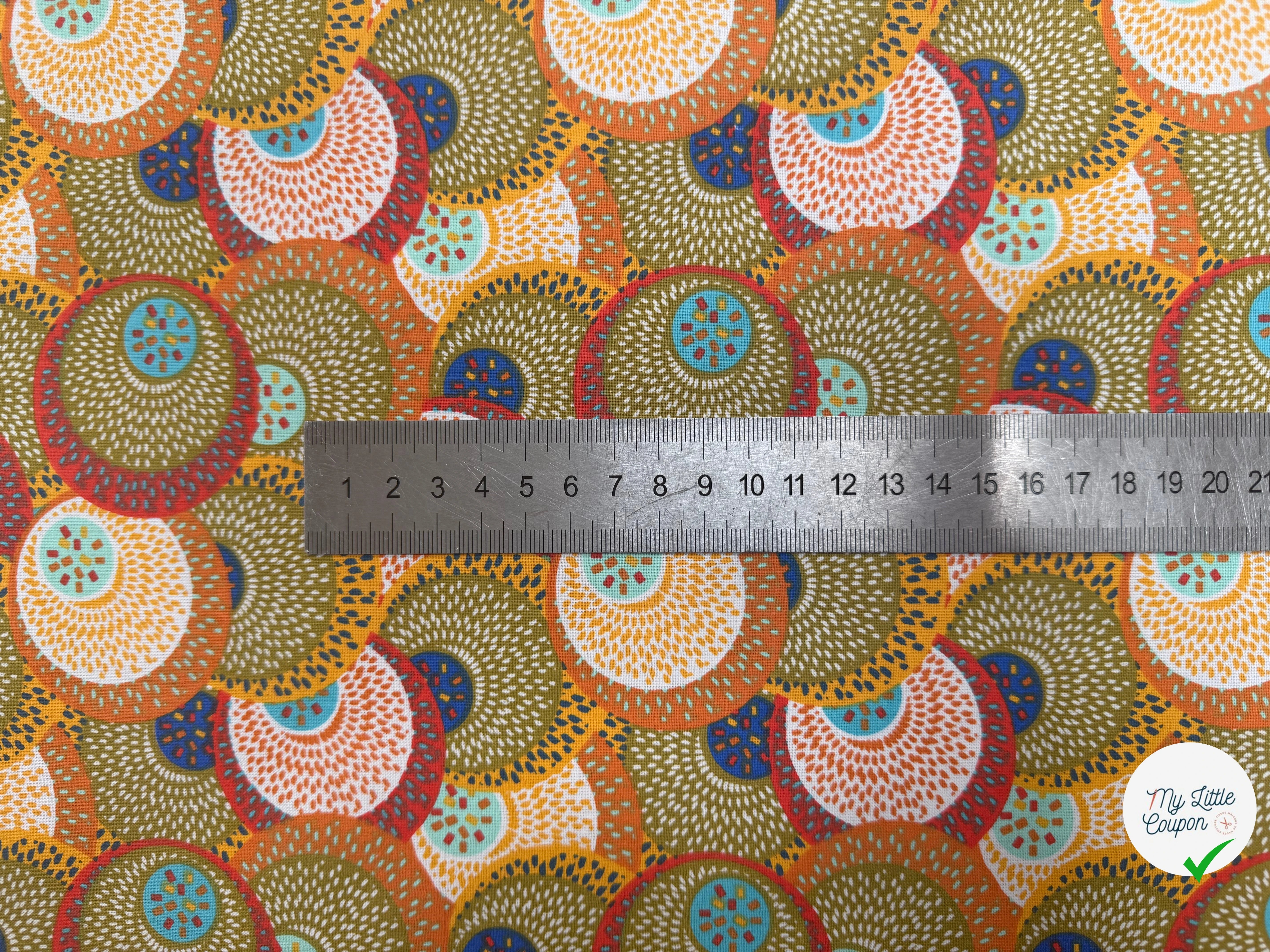 PERCALE DE COTON SAHEL KAKI 150 CM - My Little Coupon