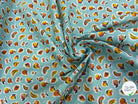 PERCALE DE COTON SIROP TURQUOISE 150 CM - My Little Coupon