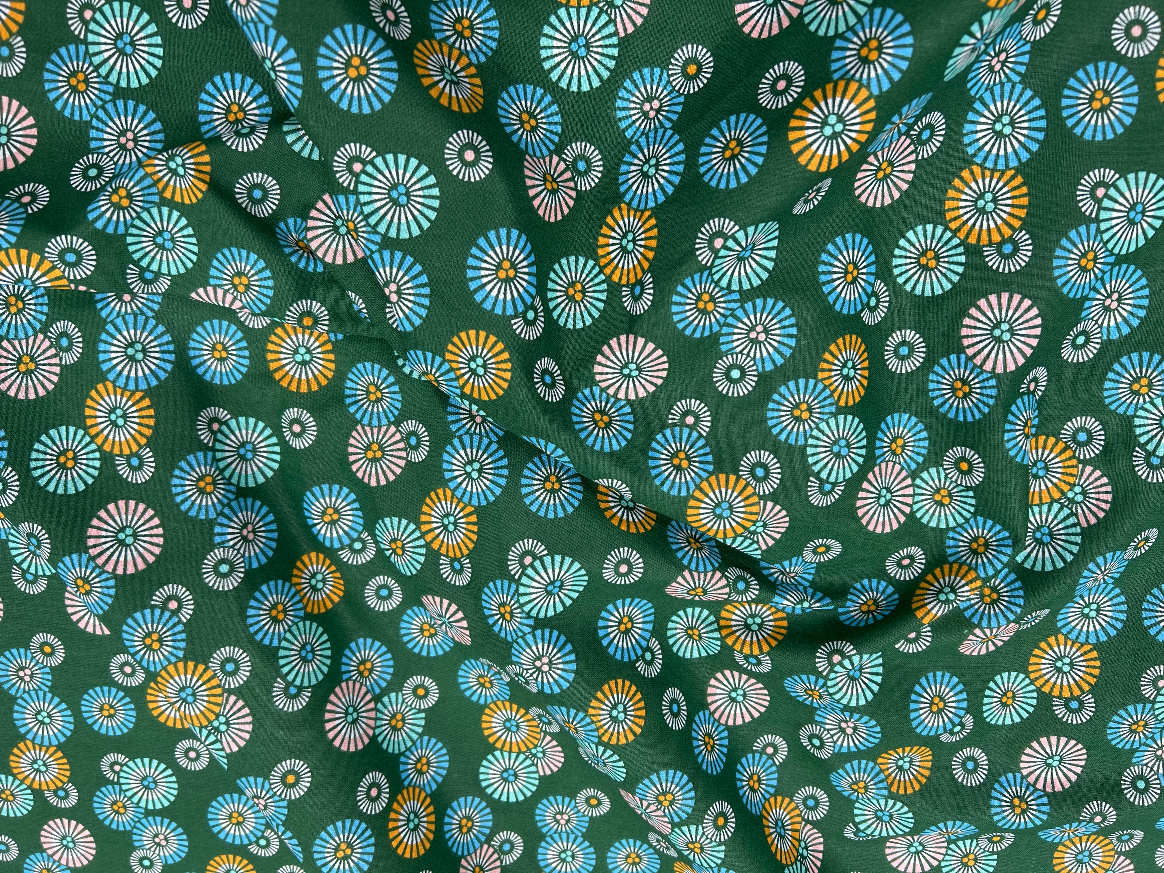 PERCALE DE COTON SOLEIL-LEVANT JADE - My Little Coupon