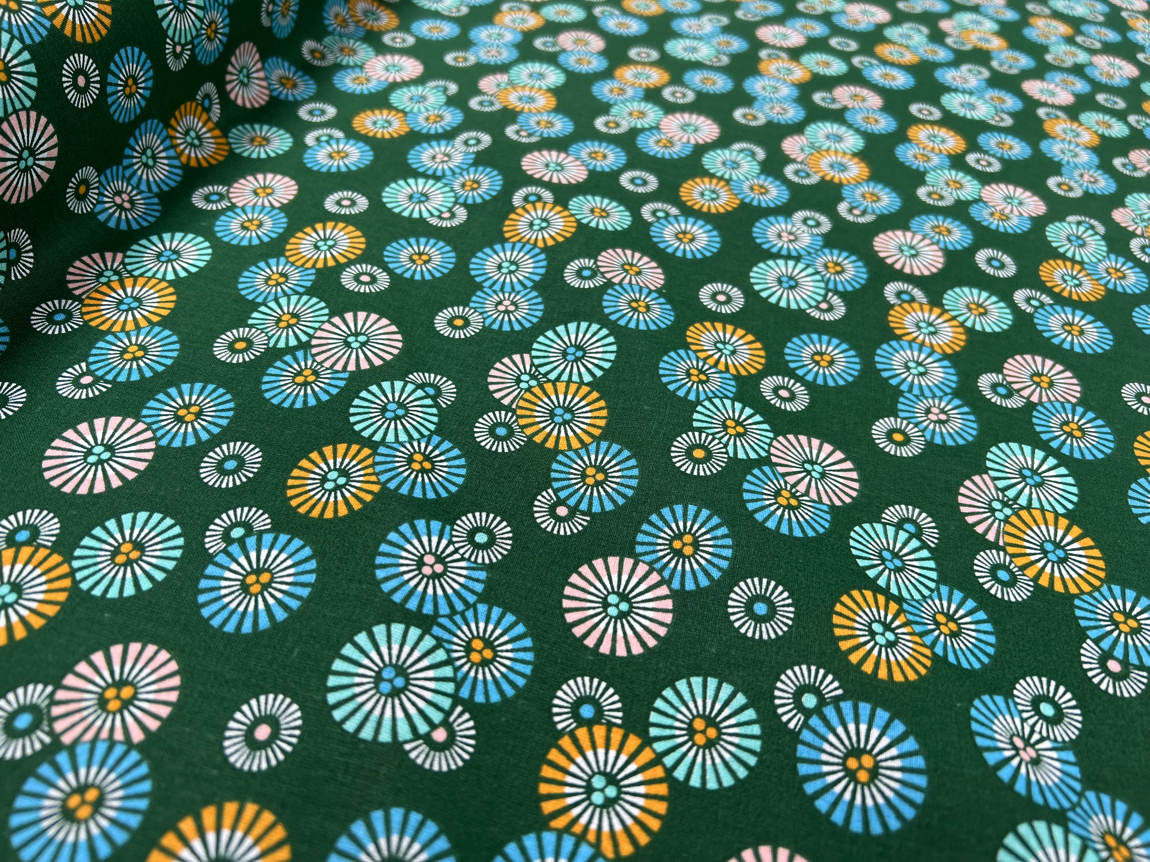 PERCALE DE COTON SOLEIL-LEVANT JADE - My Little Coupon