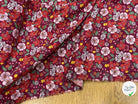 PERCALE DE COTON SUZIE BORDEAUX 150 CM - My Little Coupon