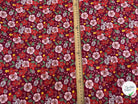 PERCALE DE COTON SUZIE BORDEAUX 150 CM - My Little Coupon