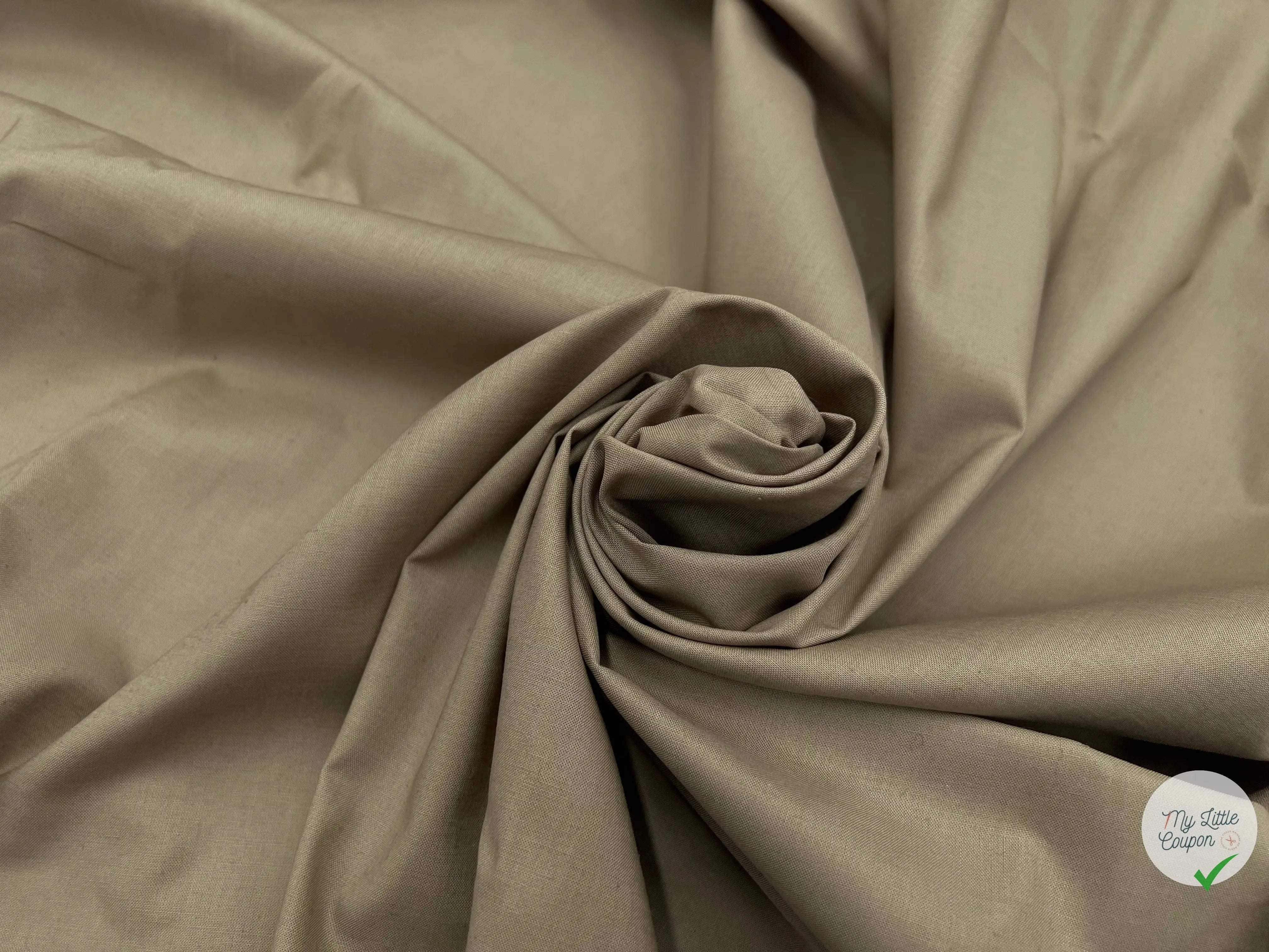 PERCALE DE COTON TABAC - coupon de tissu de 3 mètres - My Little Coupon - tissu - coudre