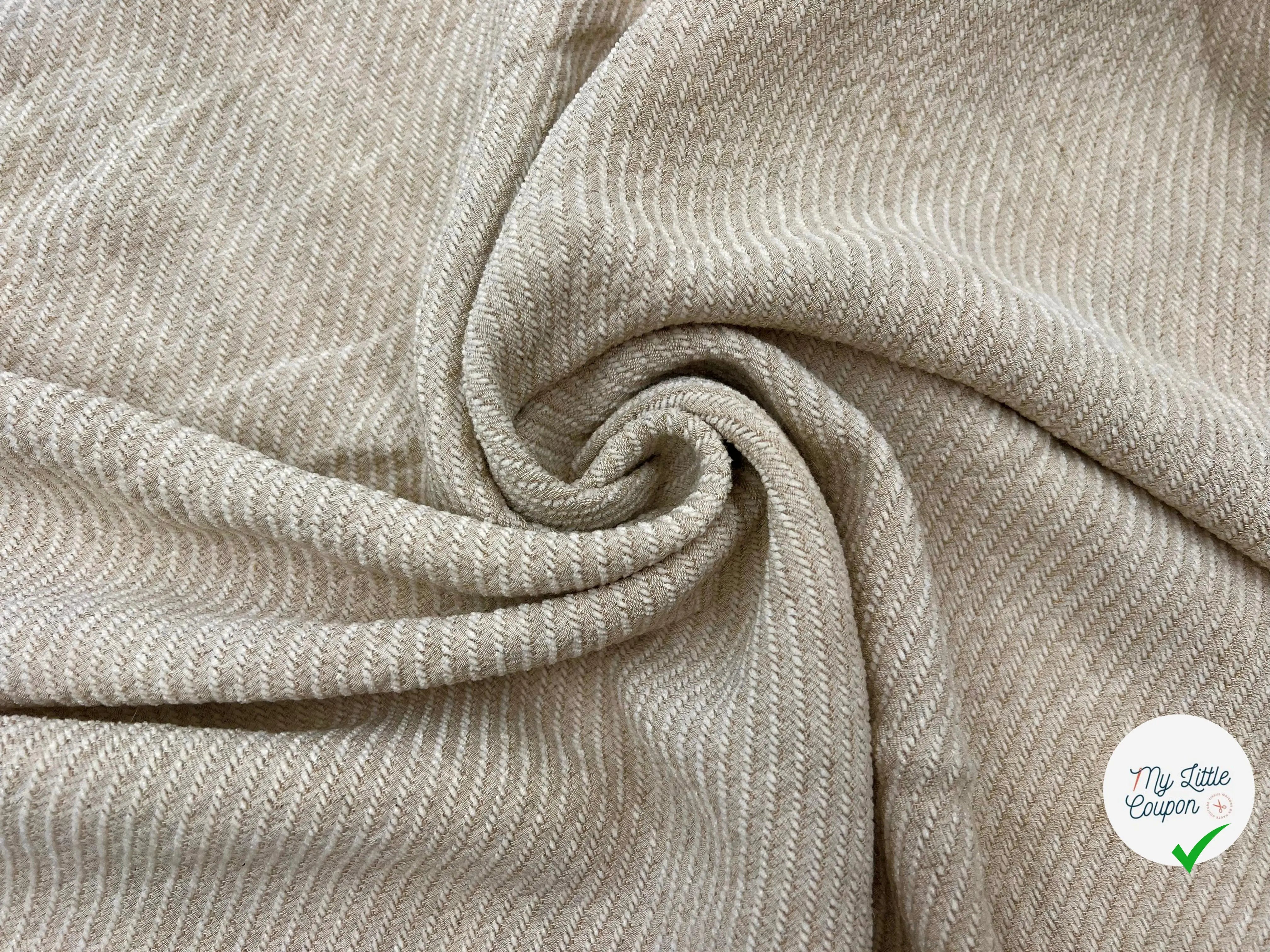 PETIT LAINAGE DE PRINTEMPS BEIGE NATUREL - My Little Coupon - tissu - coudre