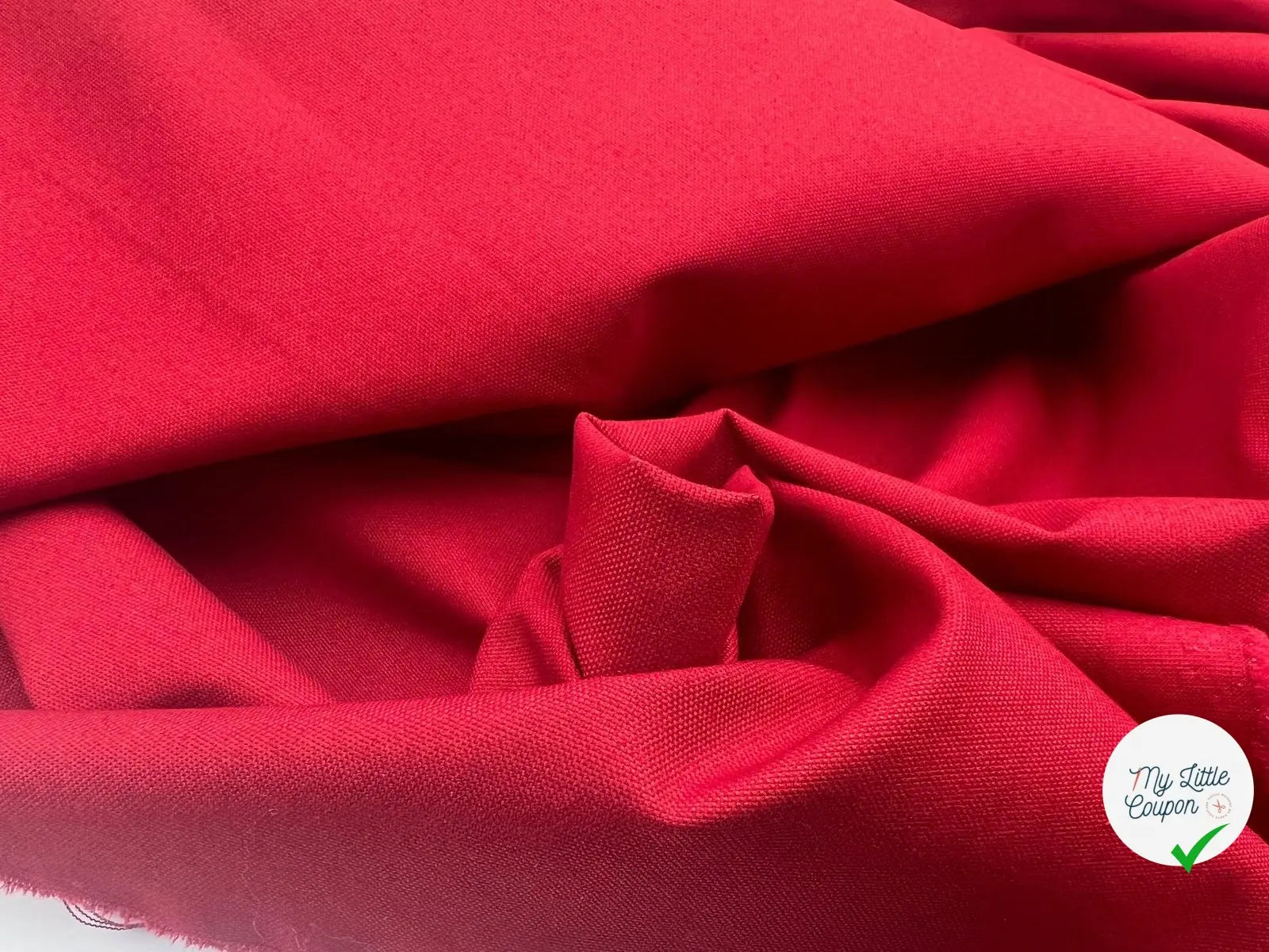 PETITE BACHETTE DE COTON ROUGE GRENAT - My Little Coupon - tissu - coudre