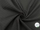 PIQUÉ DE COTON CERCLES JACAQUARD NOIR - My Little Coupon - tissu - coudre