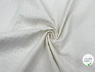 PIQUÉ DE COTON CERCLES JACAQUARD WHITE CREAM - My Little Coupon - tissu - coudre