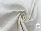 PIQUÉ DE COTON CERCLES JACAQUARD WHITE CREAM - My Little Coupon - tissu - coudre