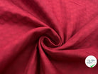 PIQUÉ DE COTON CERCLES ROUGE FONCÉ - My Little Coupon - tissu - coudre
