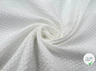 PIQUÉ DE COTON LOSANGE BLANC - My Little Coupon - tissu - coudre