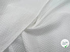 PIQUÉ DE COTON LOSANGE BLANC - My Little Coupon - tissu - coudre