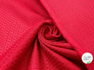 PIQUÉ DE COTON LOSANGE ROUGE SANG - My Little Coupon - tissu - coudre