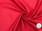 PIQUÉ DE COTON LOSANGE ROUGE SANG - My Little Coupon - tissu - coudre