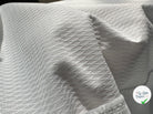 PIQUÉ DE COTON LOSANGES SUISSE BLANC OPTIQUE ST GALLEN - My Little Coupon - tissu - coudre