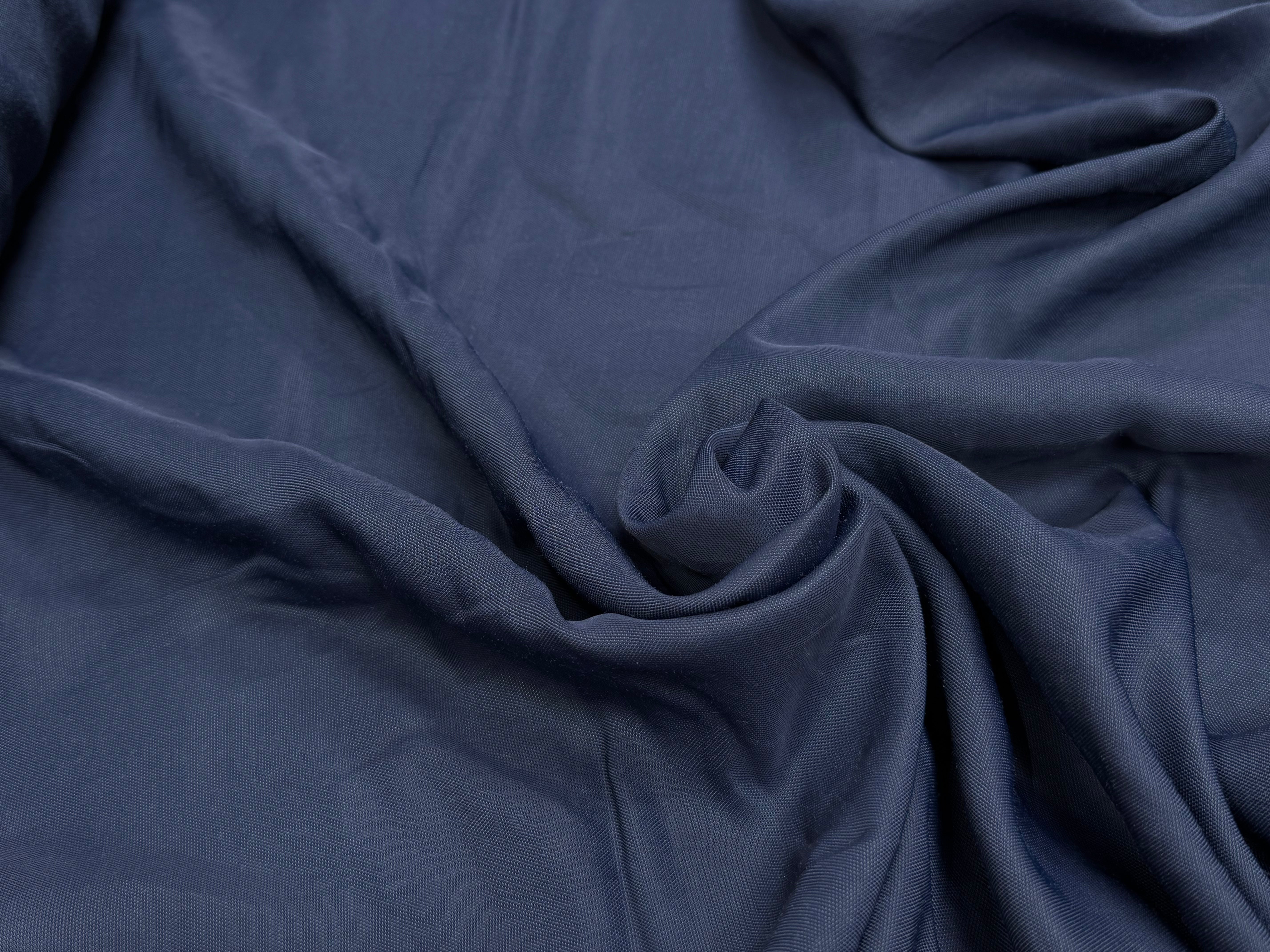 PIQUÉ DE COTON ULTRA FLUIDE BLEU MARINE - My Little Coupon