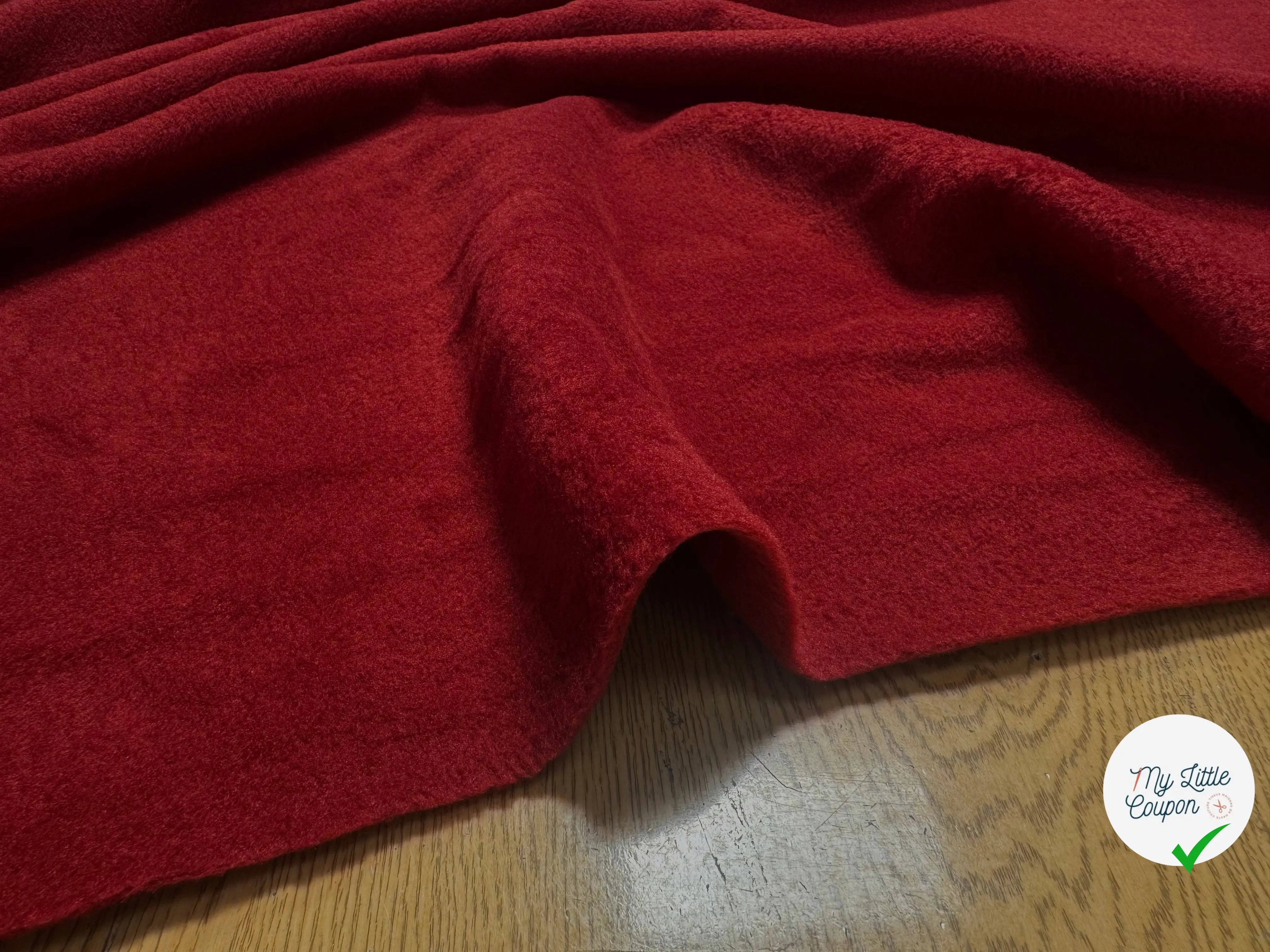 POLAIRE BORDEAUX UNI ÉPAIS DOUBLE FACE - My Little Coupon