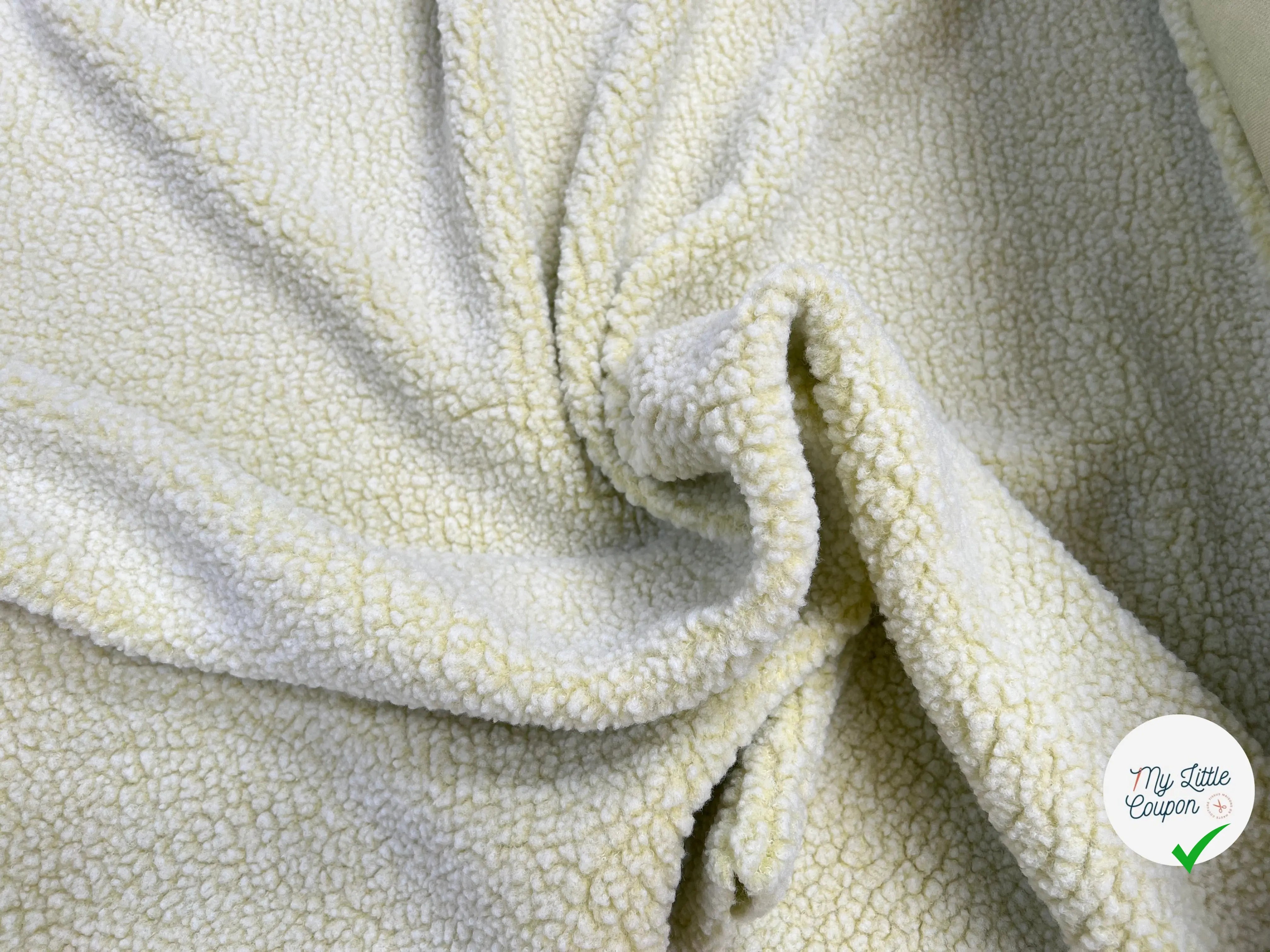 POLAIRE BOUCLETTE  LEMON/ECRU - My Little Coupon