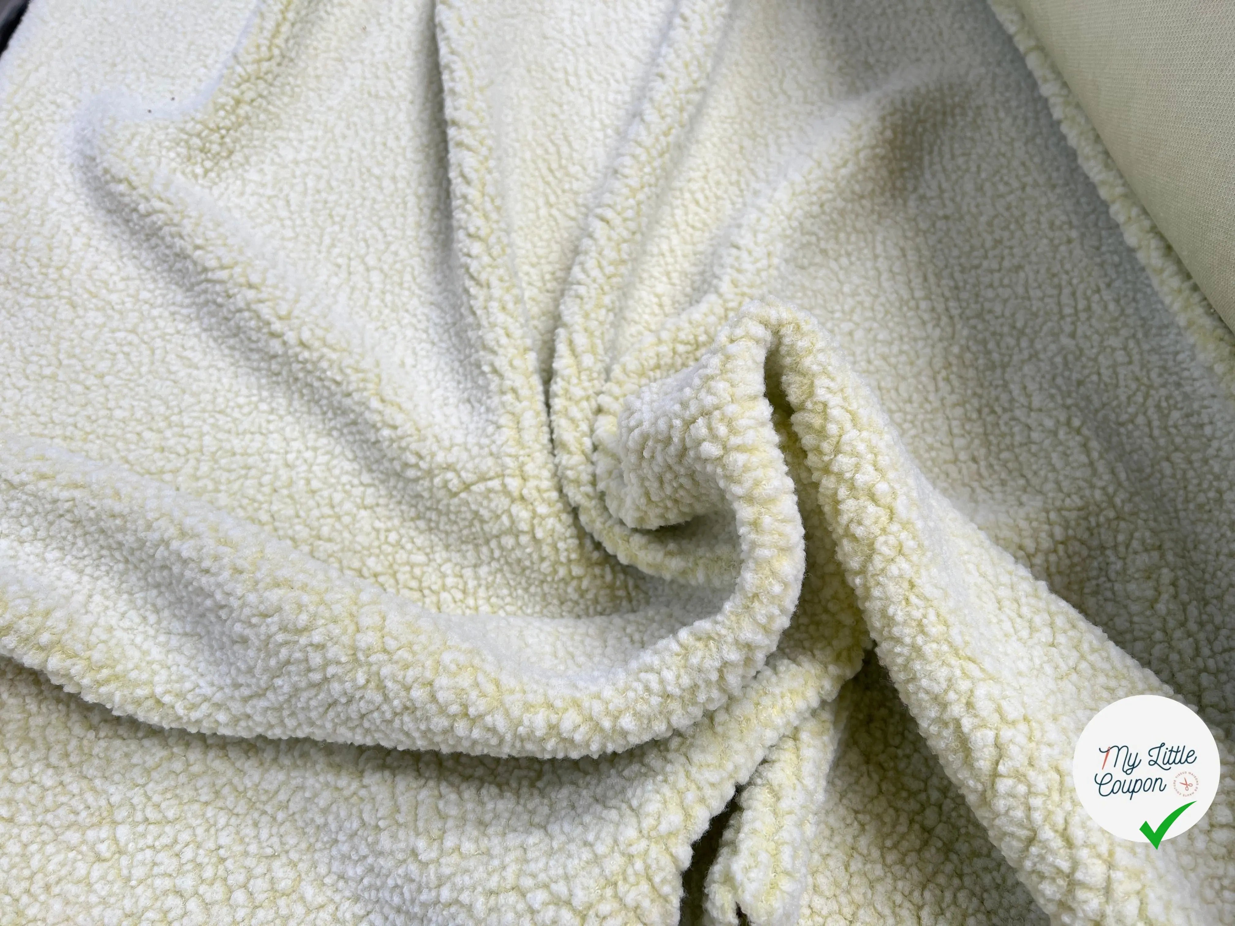POLAIRE BOUCLETTE  LEMON/ECRU - My Little Coupon