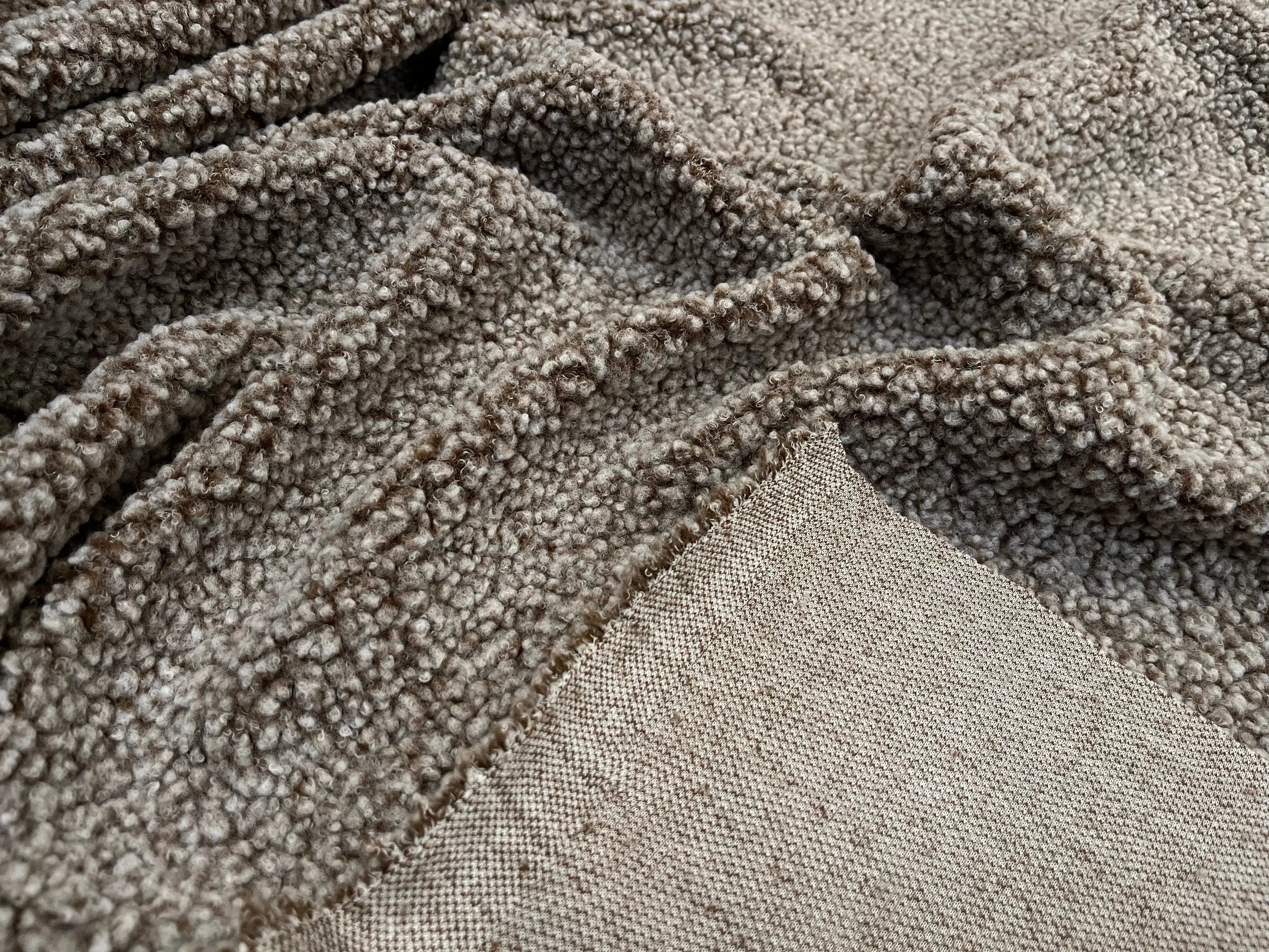 POLAIRE BOUCLETTE MARRON/ECRU - My Little Coupon