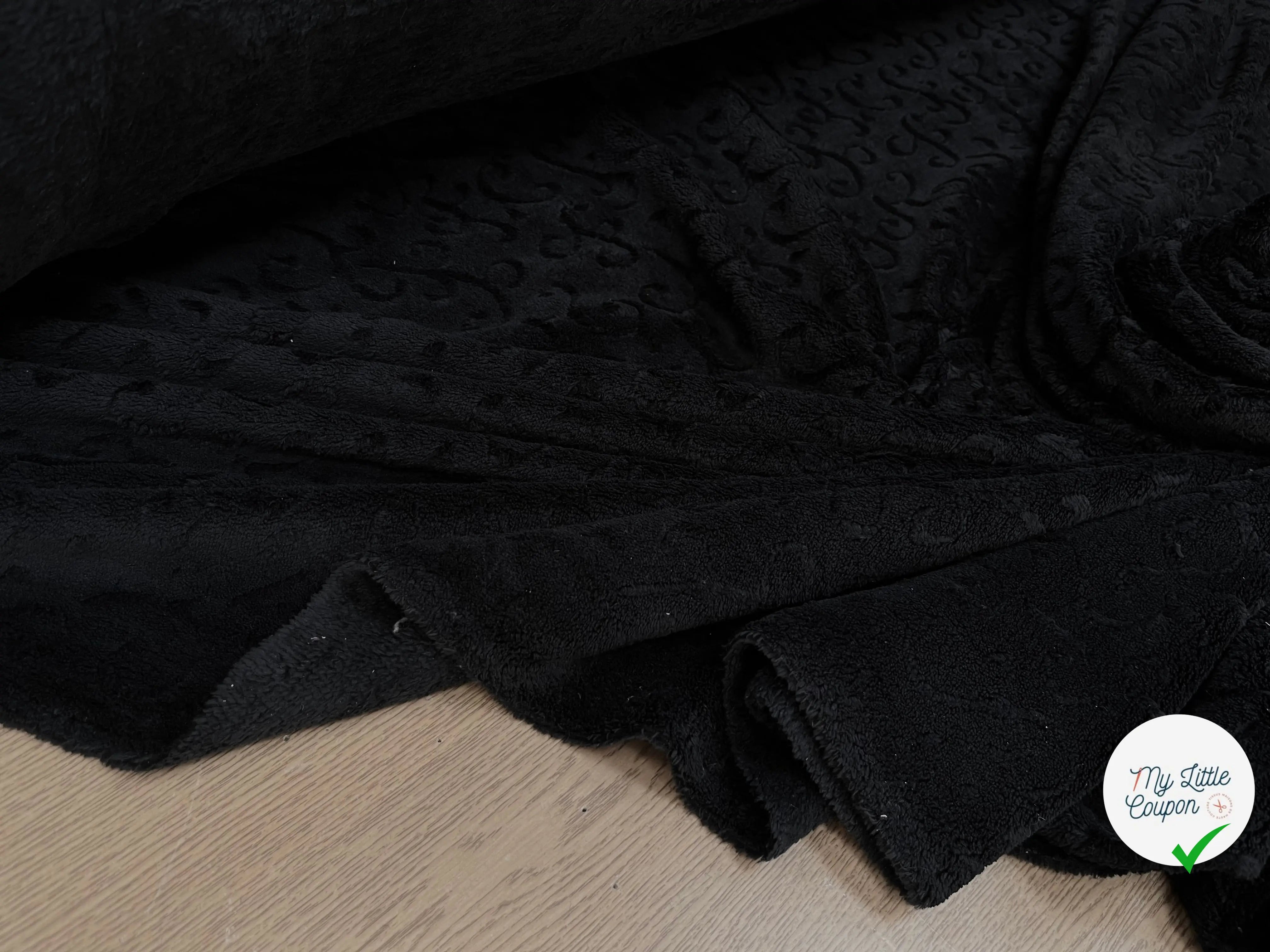POLAIRE TOUT DOUX JACQUARD NOIR - My Little Coupon