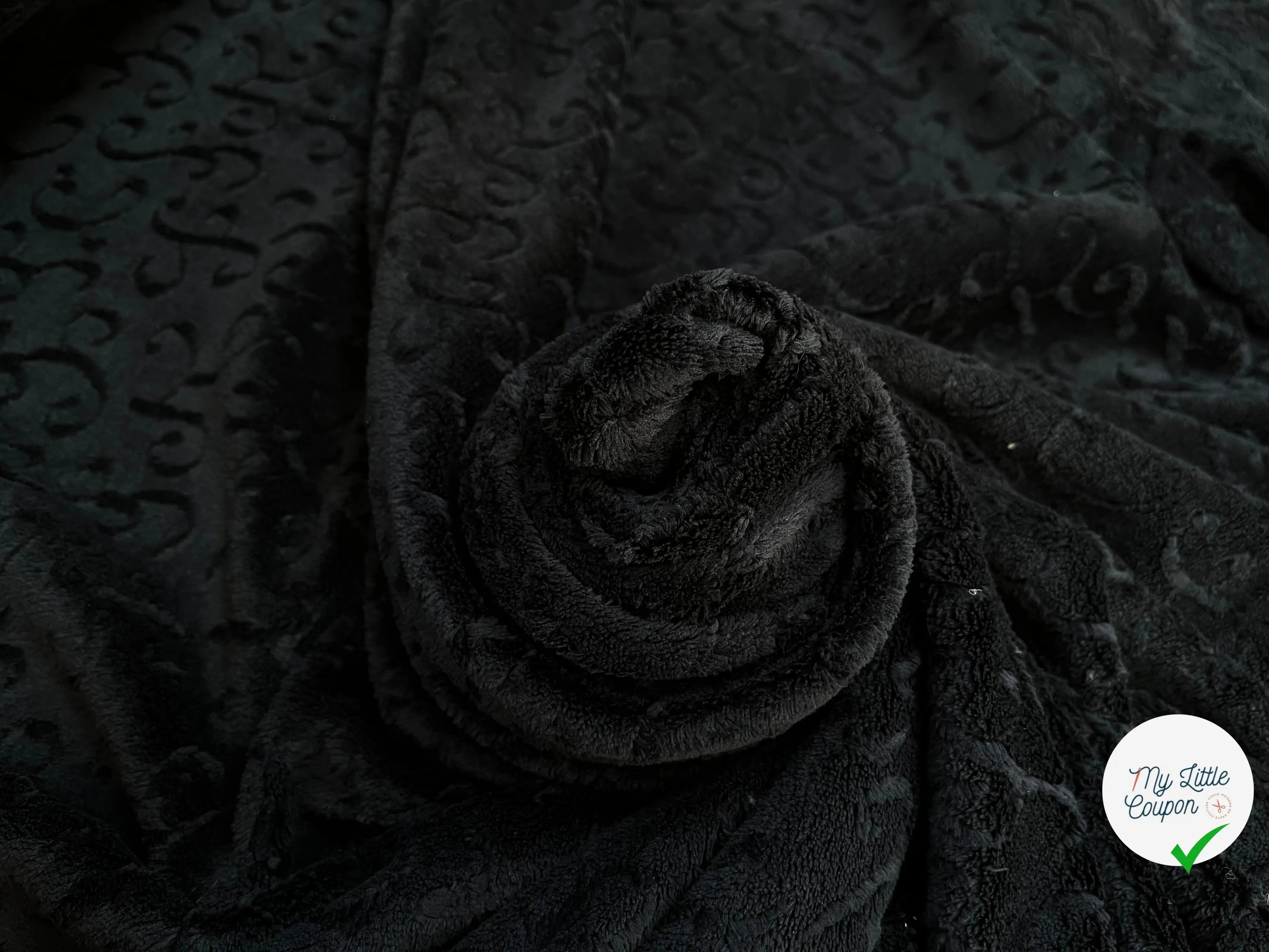 POLAIRE TOUT DOUX JACQUARD NOIR - My Little Coupon