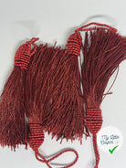 POMPON BORDEAUX TÊTE RONDE FIL DORÉ - My Little Coupon