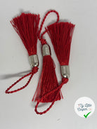 POMPON ROUGE À TÊTE MÉTAL ARGENTÉ - My Little Coupon