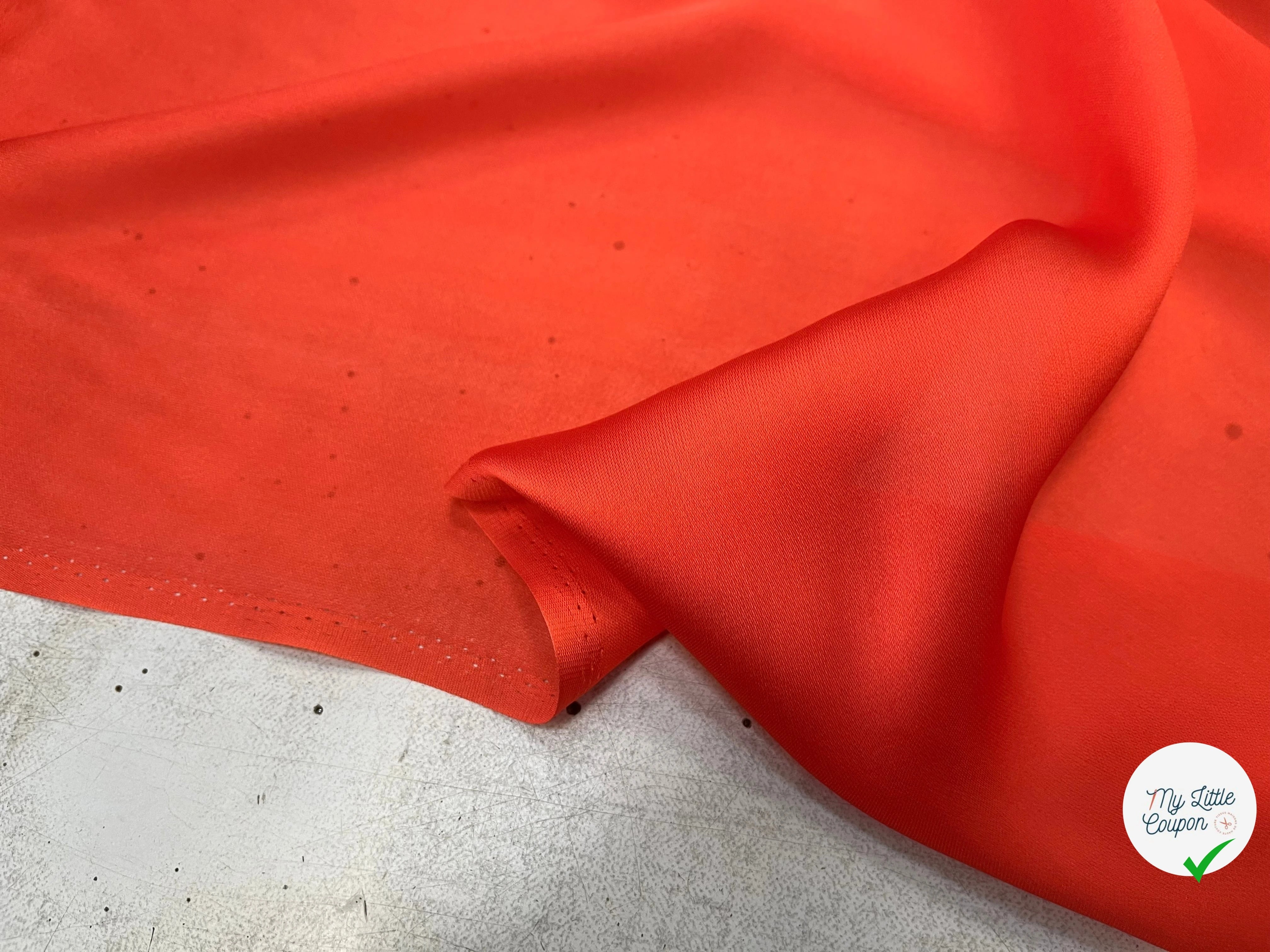 PONGÉ 100% SOIE ORANGE - My Little Coupon