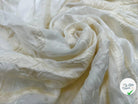 PONGÉ DE SOIE REBRODÉE SAVANTES CONNECTIONS IVOIRE - My Little Coupon - tissu - coudre