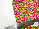 PONGÉ IMPRIMÉ FLEURS DE FRAMBOISE - My Little Coupon - tissu - coudre