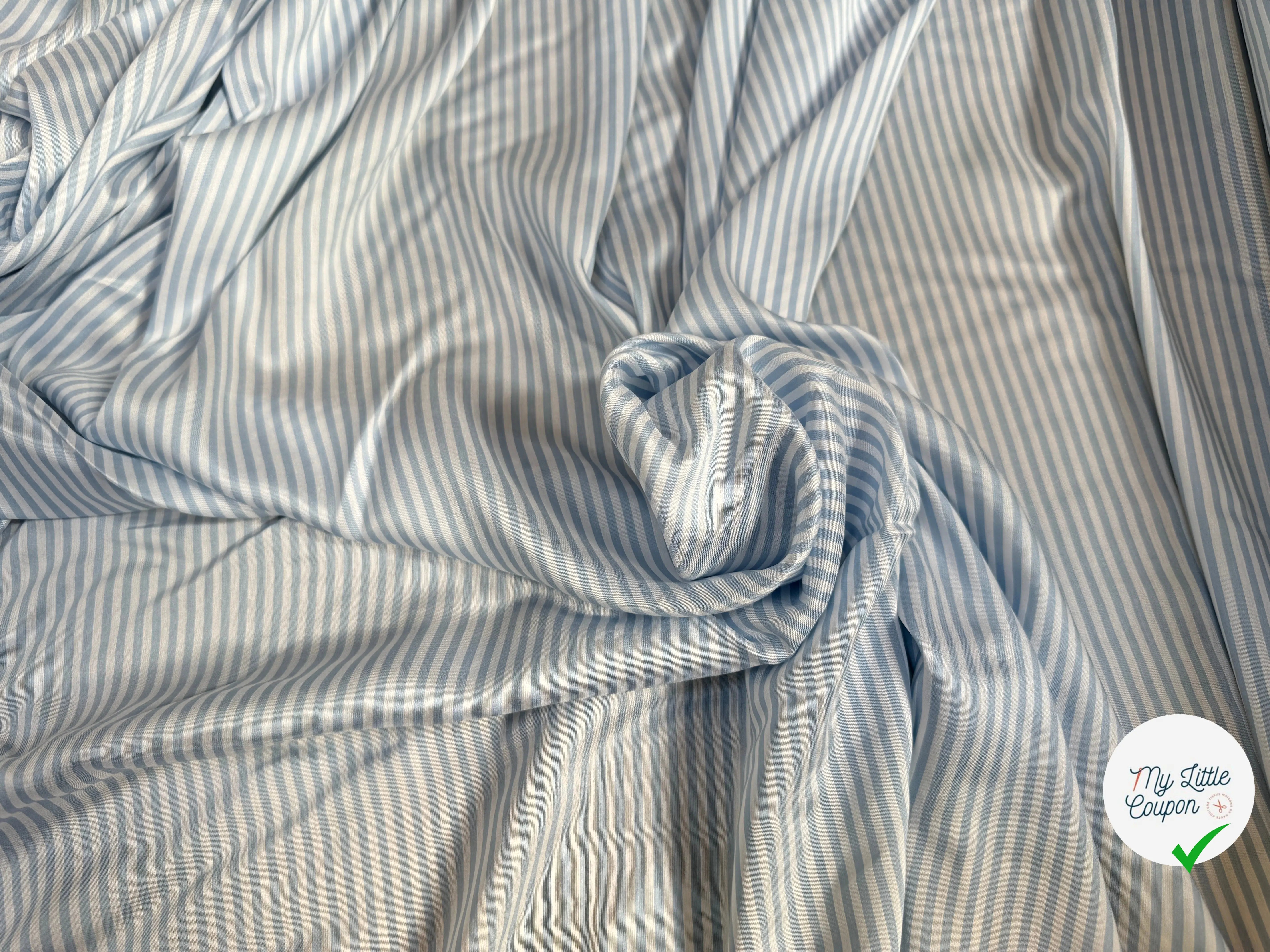 PONGINETTE RAYURES BLEU BLANC - My Little Coupon