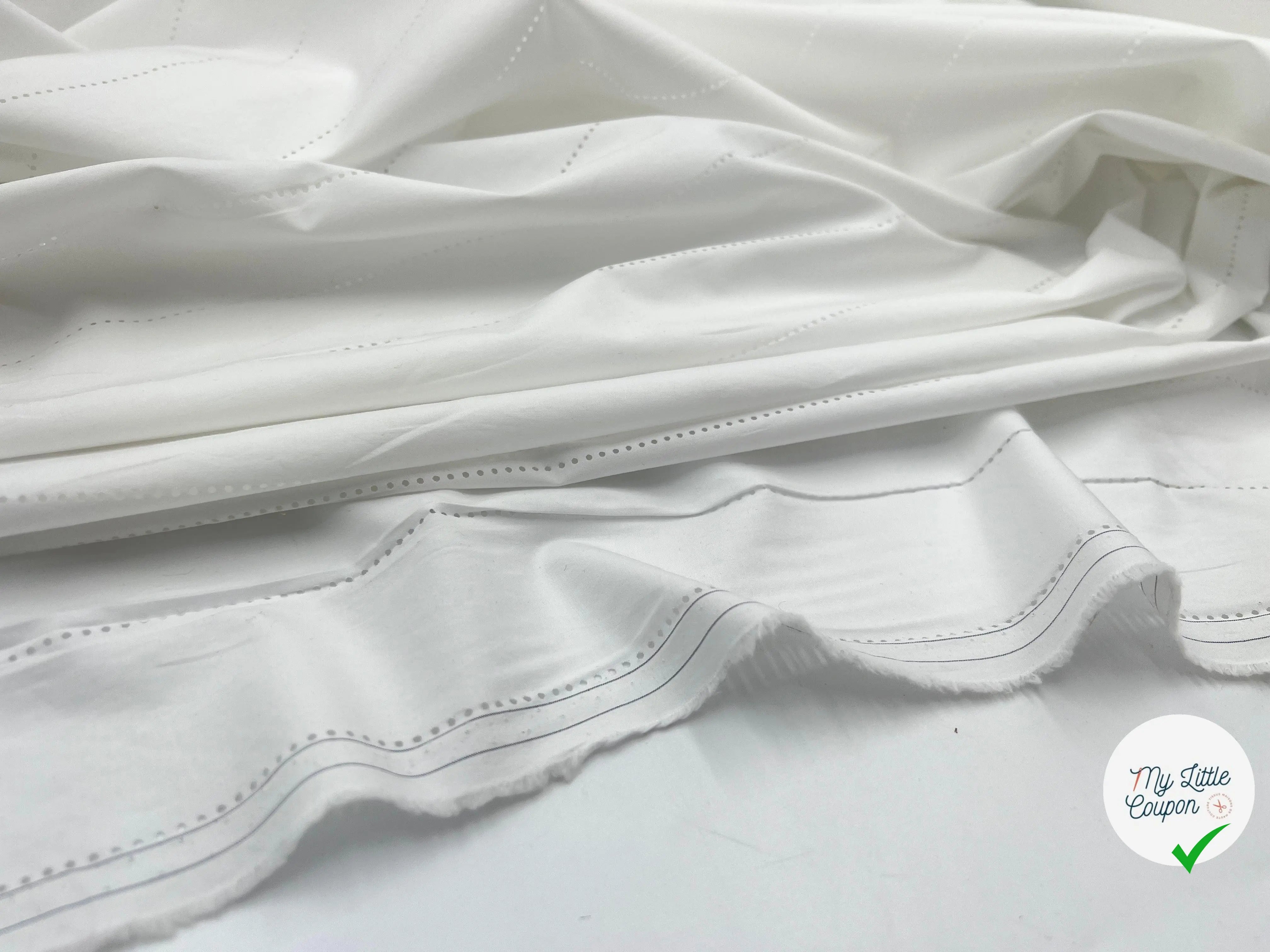 POPELINE BLANC QUALITÉ PRESTIGE JAPON - My Little Coupon - tissu - coudre