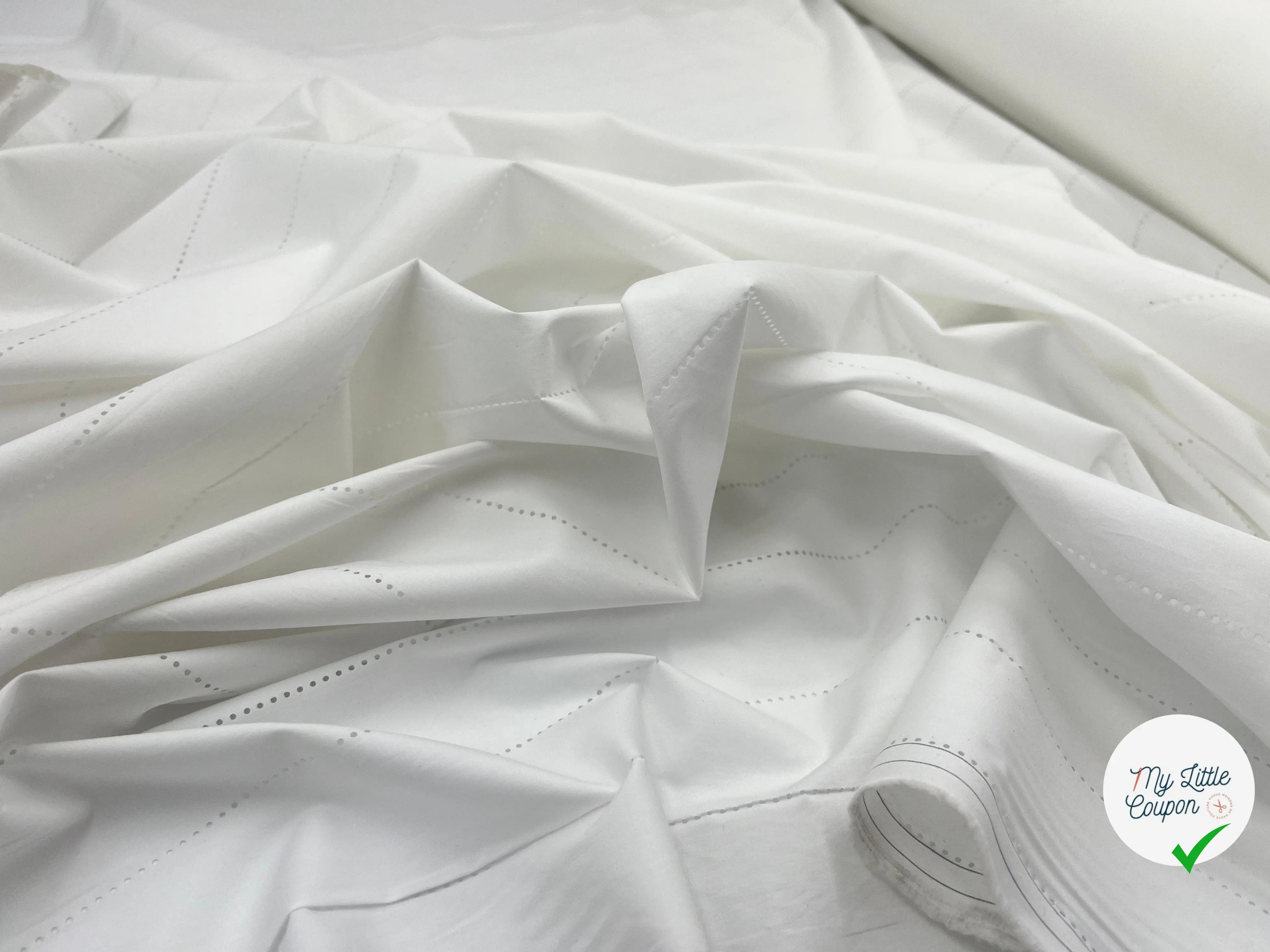 POPELINE BLANC QUALITÉ PRESTIGE JAPON - My Little Coupon - tissu - coudre