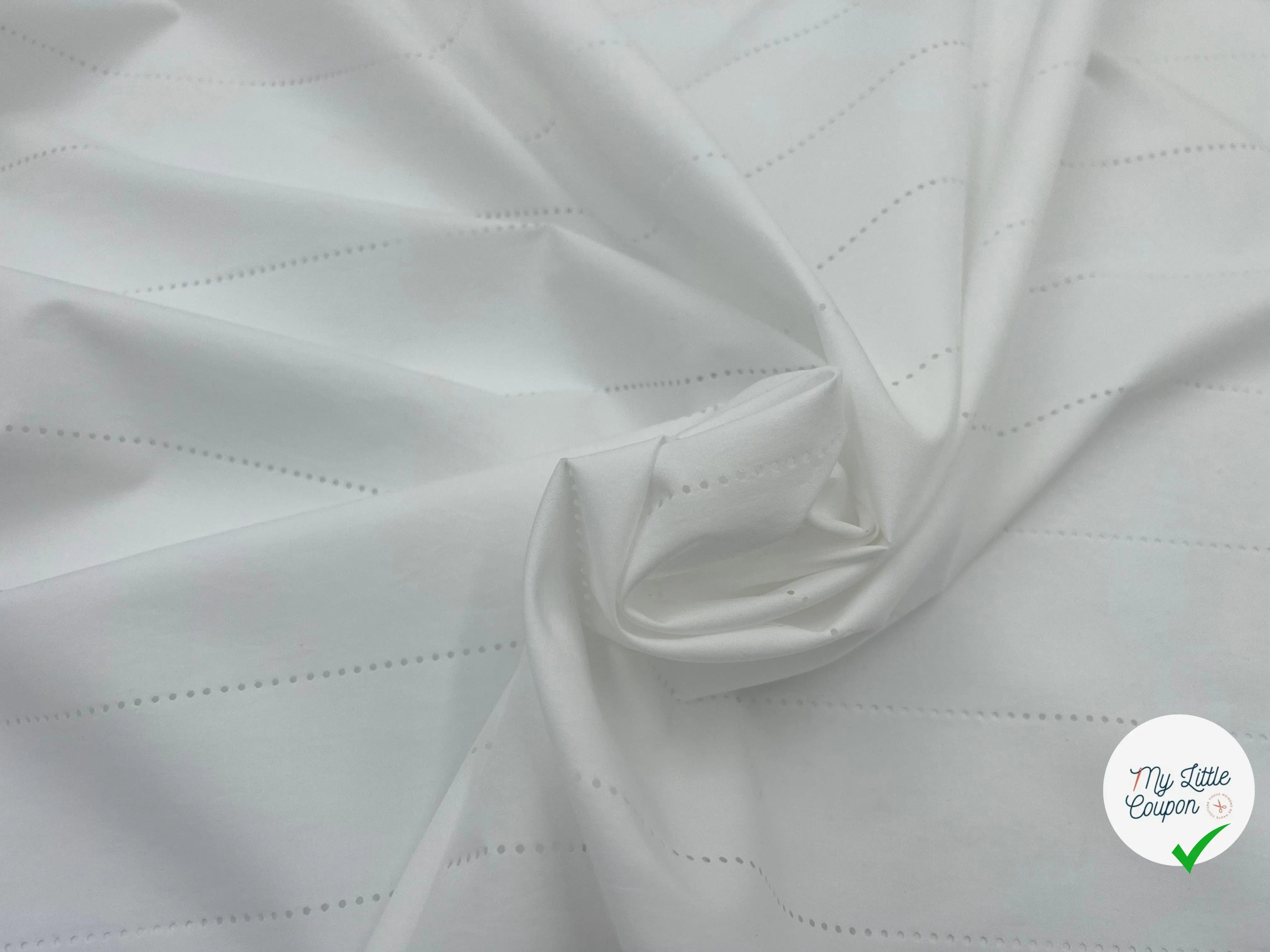 POPELINE BLANC QUALITÉ PRESTIGE JAPON - My Little Coupon - tissu - coudre