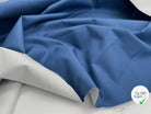POPELINE BLEU INDIGO CONTRECOLLÉ POPELINE BLANCHE - My Little Coupon - tissu - coudre