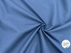 POPELINE BLEU INDIGO CONTRECOLLÉ POPELINE BLANCHE - My Little Coupon - tissu - coudre