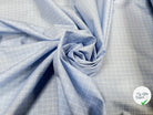POPELINE CARREAUX BLEU CLAIR - My Little Coupon