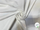 POPELINE COTON BLANCHE RAYURES TYPE OTTOMAN BLANCHES LIZIERE AVEC DESSIN - My Little Coupon
