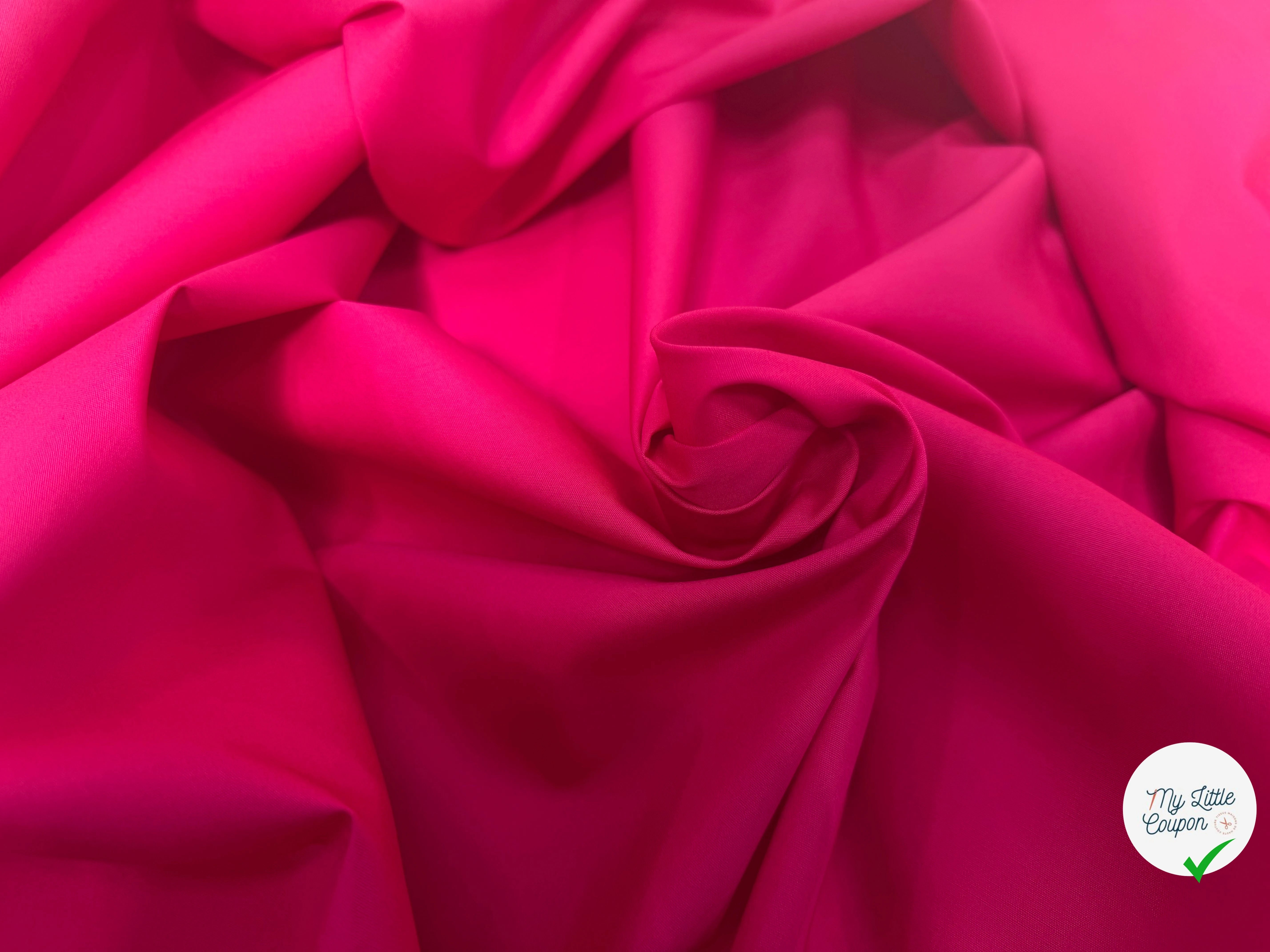POPELINE COTON FUCHSIA LAIZE 150 - My Little Coupon