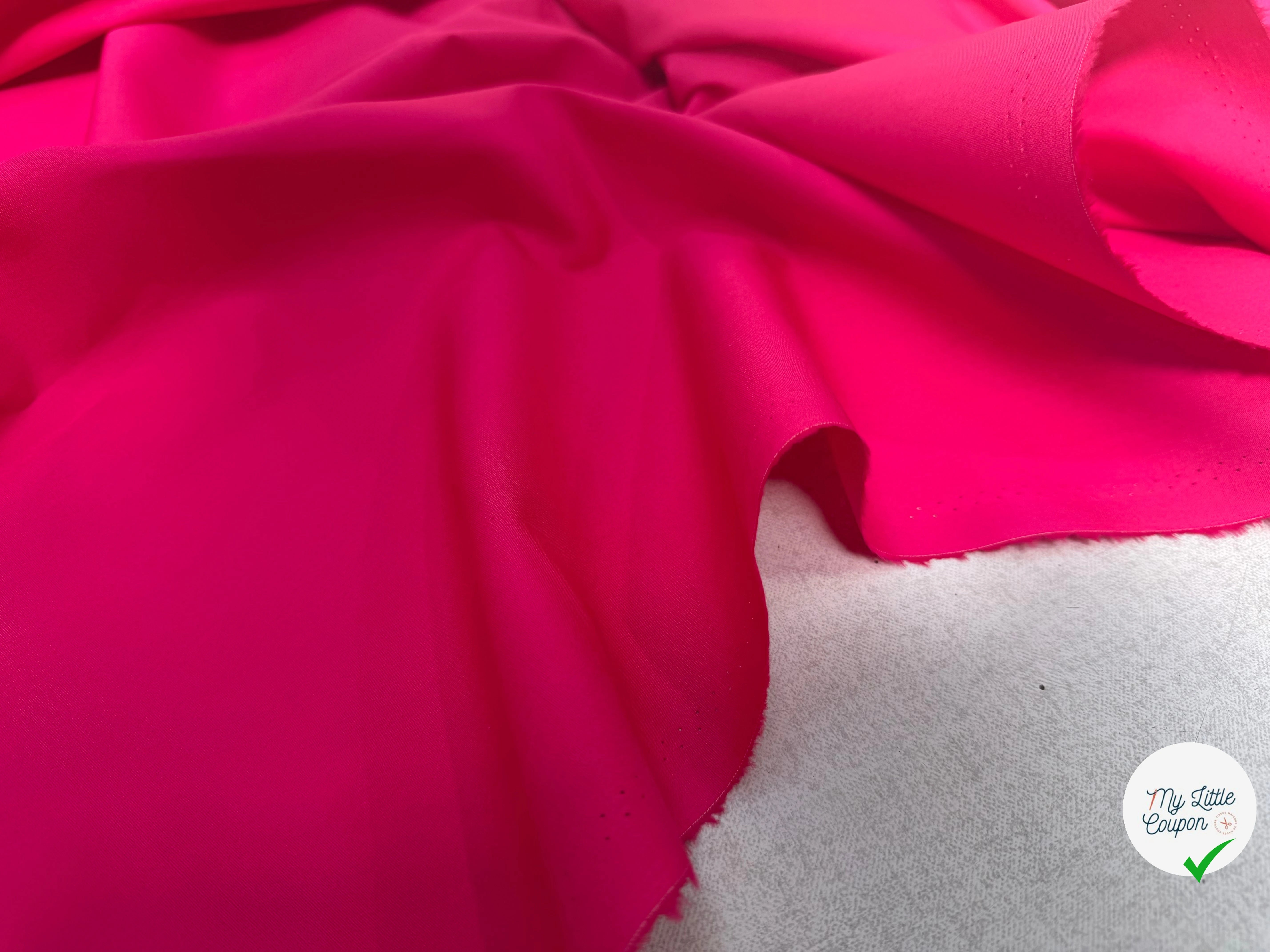 POPELINE COTON FUCHSIA LAIZE 150 - My Little Coupon