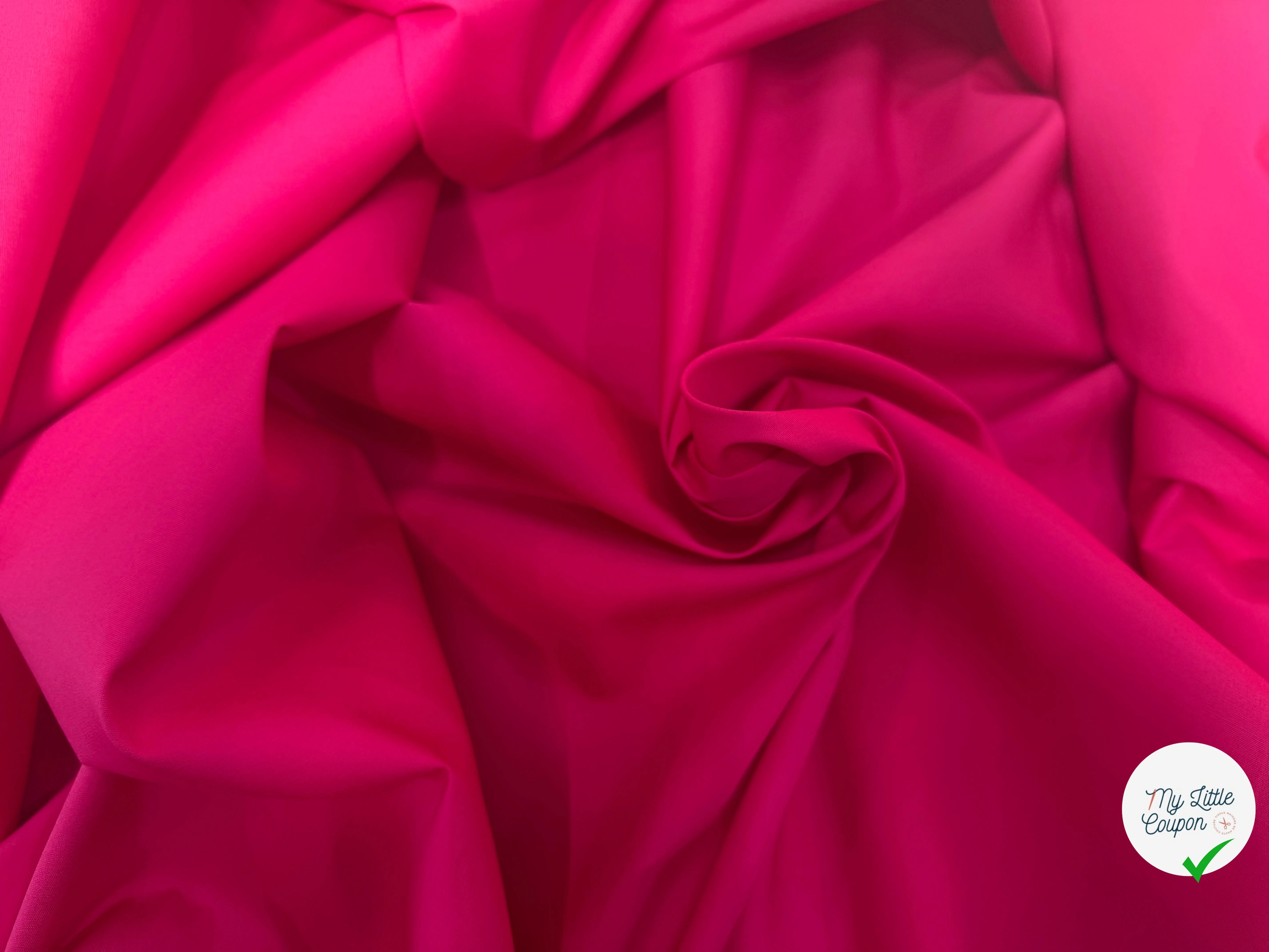 POPELINE COTON FUCHSIA LAIZE 150 - My Little Coupon