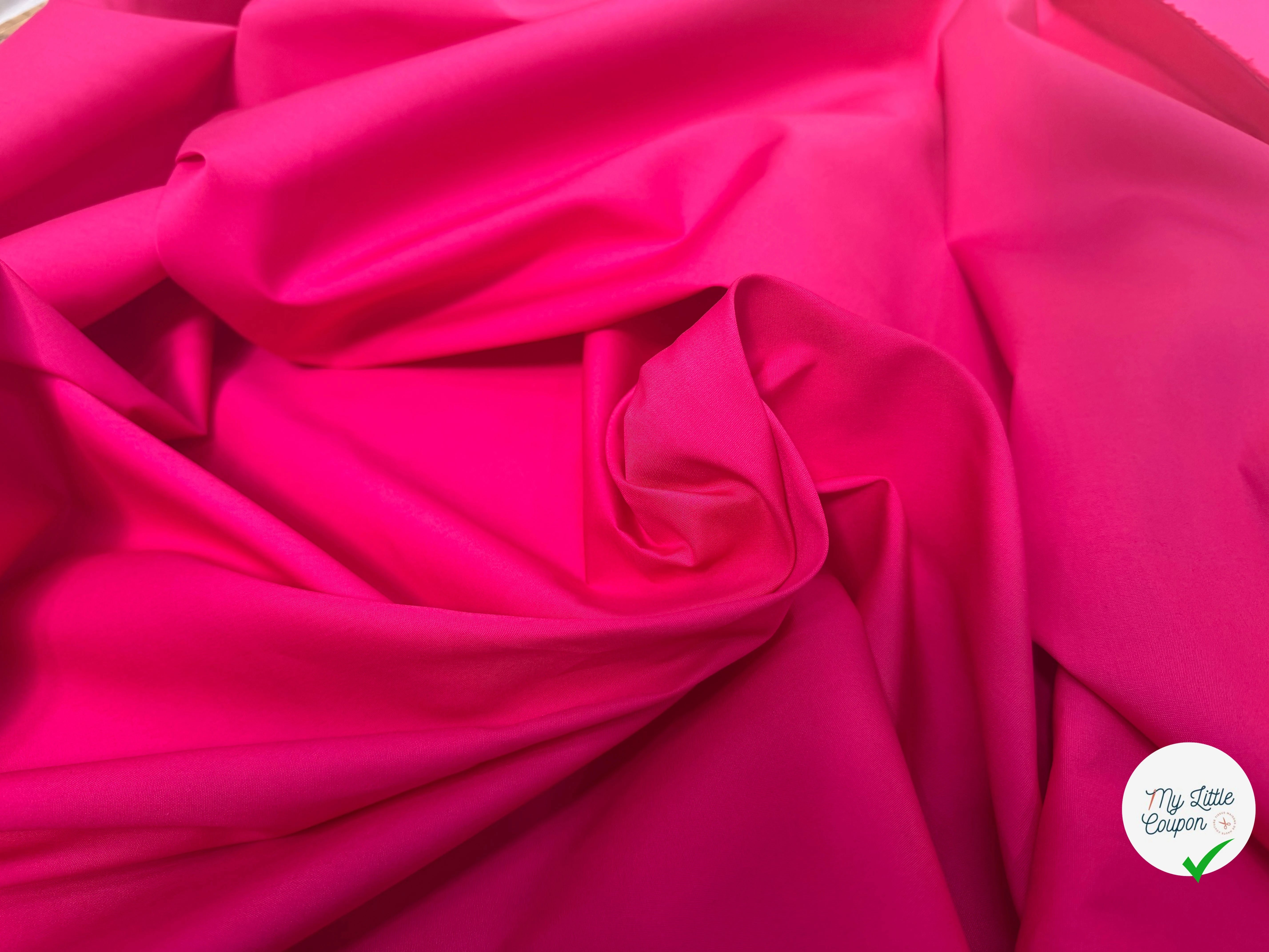 POPELINE COTON FUCHSIA LAIZE 150 - My Little Coupon