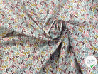 POPELINE COTON IMPRIMÉE FINCK BLANC / M.ETEINTS - My Little Coupon
