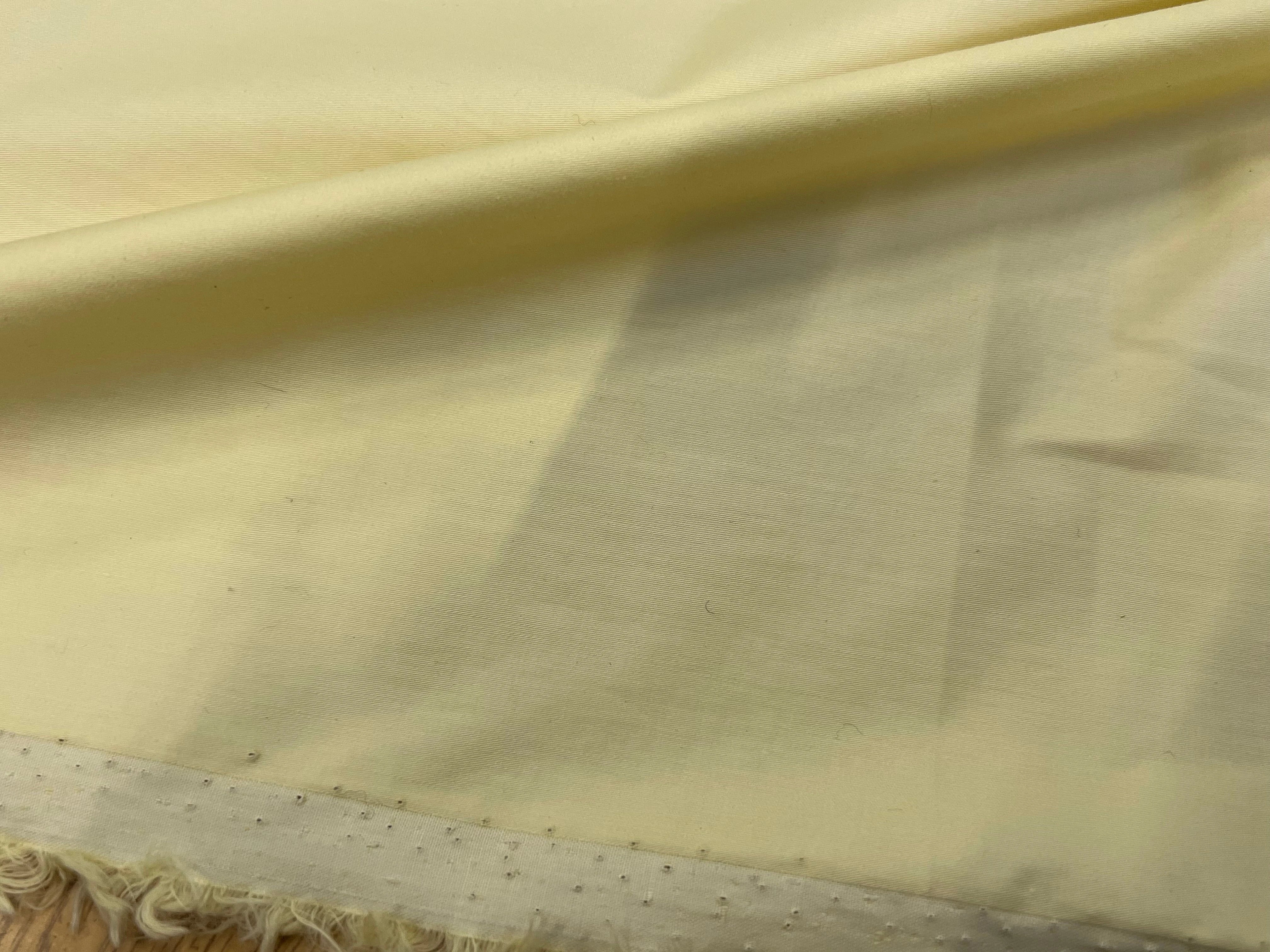 POPELINE COTON JAUNE VANILLE SUPERBE EFFET CRAQUANT 100% COTON - My Little Coupon