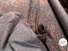 POPELINE COTON ORANGE & BLUE GREY - My Little Coupon